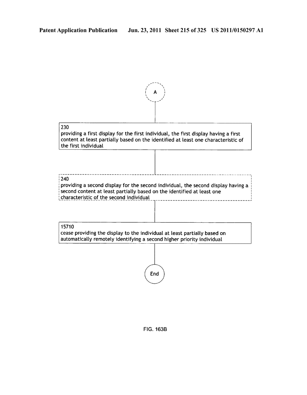 Identifying a characteristic of an individual utilizing facial recognition     and providing a display for the individual - diagram, schematic, and image 216