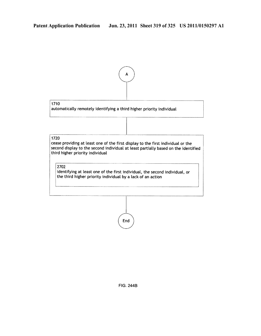 Identifying a characteristic of an individual utilizing facial recognition     and providing a display for the individual - diagram, schematic, and image 320