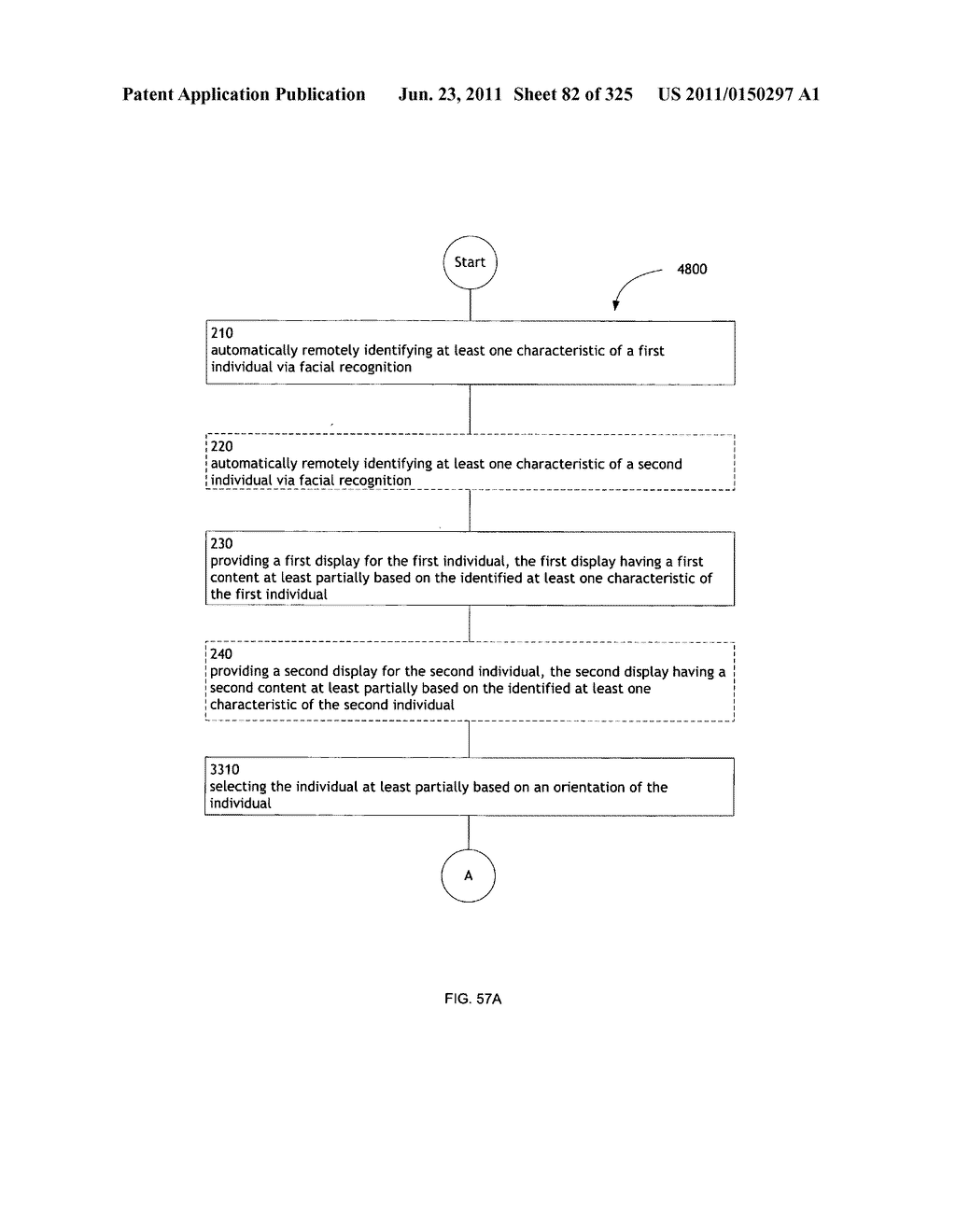 Identifying a characteristic of an individual utilizing facial recognition     and providing a display for the individual - diagram, schematic, and image 83