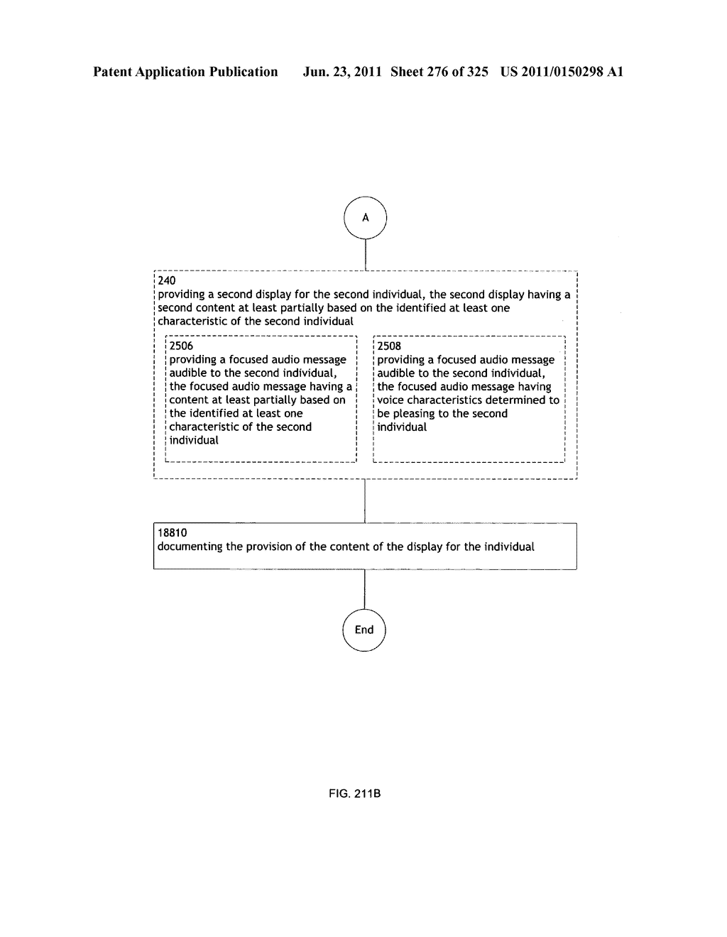 Identifying a characteristic of an individual utilizing facial recognition     and providing a display for the individual - diagram, schematic, and image 277