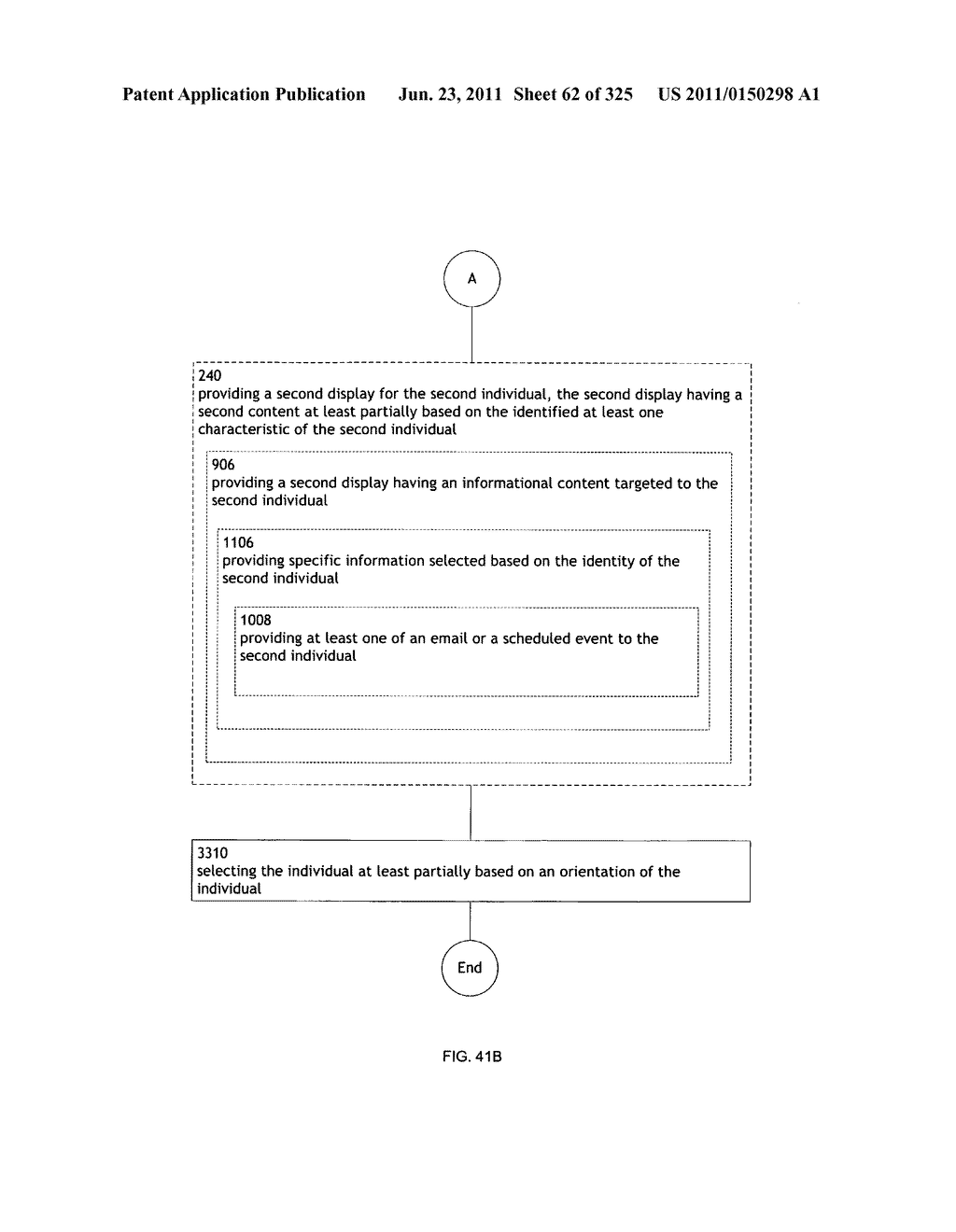 Identifying a characteristic of an individual utilizing facial recognition     and providing a display for the individual - diagram, schematic, and image 63