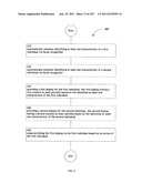 Identifying a characteristic of an individual utilizing facial recognition     and providing a display for the individual diagram and image