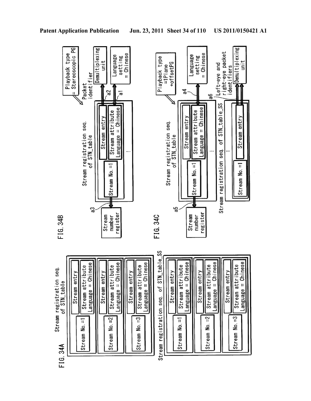 INFORMATION RECORDING MEDIUM AND PLAYBACK DEVICE FOR PLAYING BACK 3D     IMAGES - diagram, schematic, and image 35