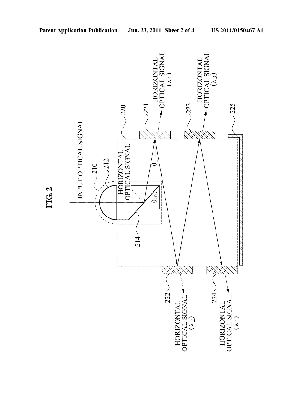 MULTIPLEXING AND DEMULTIPLEXING APPARATUS AND METHOD OF MULTI-WAVELENGTH     OPTICAL SIGNAL - diagram, schematic, and image 03