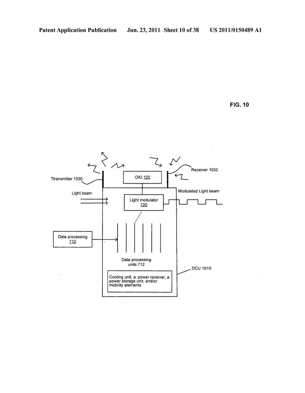 Data center with free-space optical communications - diagram, schematic, and image 11