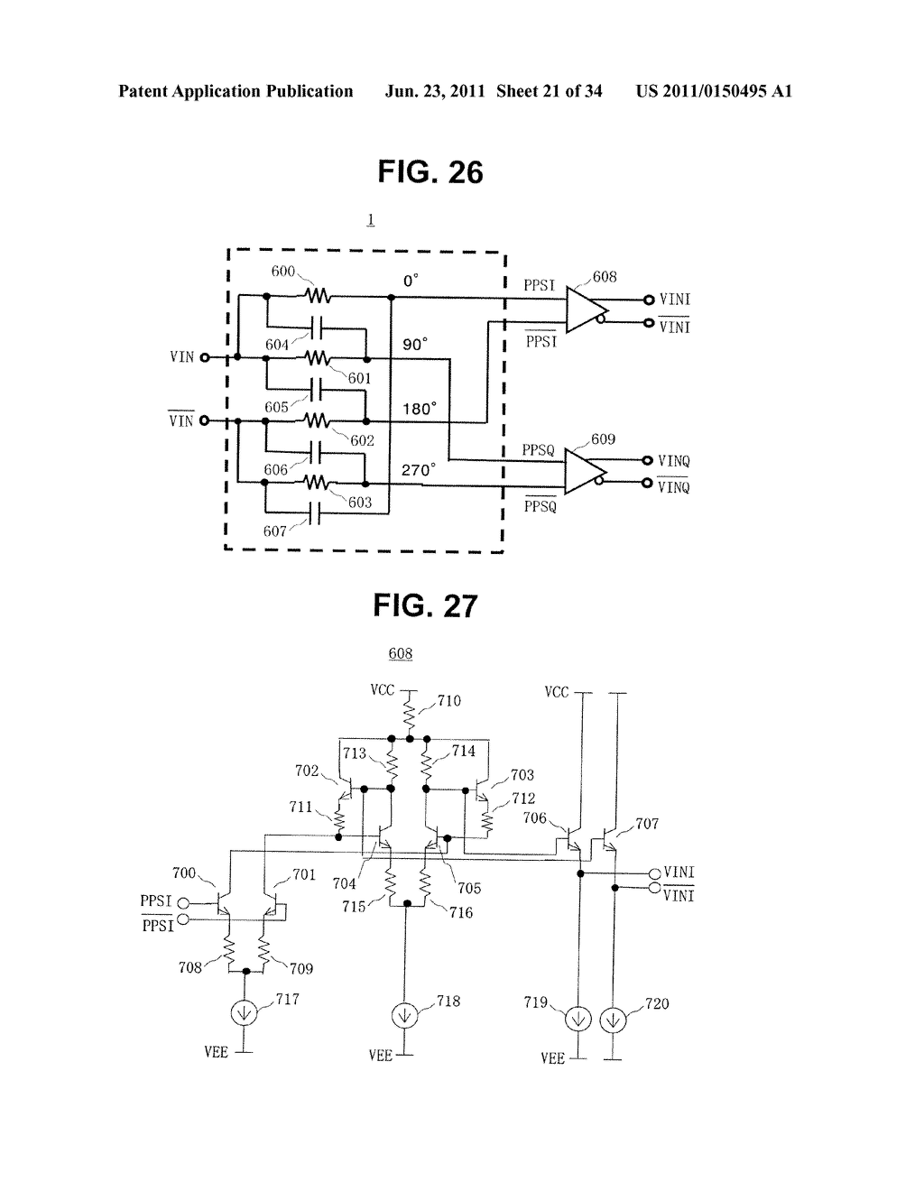 VECTOR SUM PHASE SHIFTER, OPTICAL TRANSCEIVER, AND CONTROL CIRCUIT - diagram, schematic, and image 22