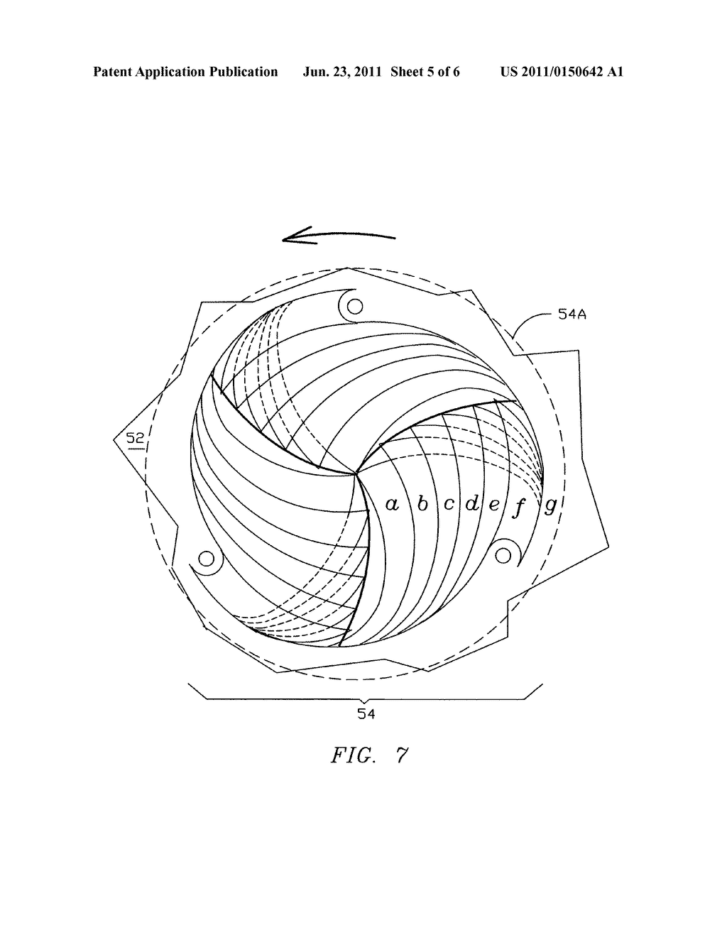 Disc turbine with streamlined hub vanes and co-axial exhaust tube - diagram, schematic, and image 06