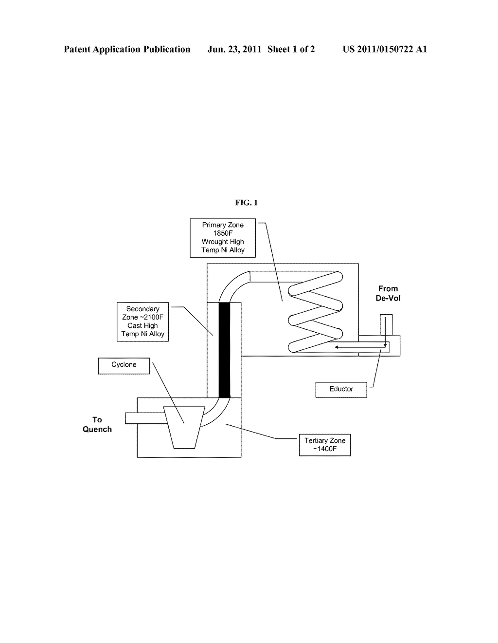 MULTI-ZONE REFORMING METHODS AND APPARATUS FOR CONVERSION OF DEVOLATILIZED     BIOMASS TO SYNGAS - diagram, schematic, and image 02