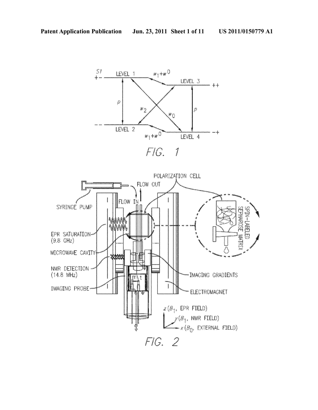 DYNAMIC NUCLEAR POLARIZATION ENHANCED NUCLEAR MAGNETIC RESONANCE OF WATER     UNDER AMBIENT CONDITIONS - diagram, schematic, and image 02