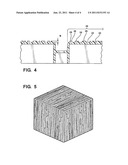 ARTICLE WITH INVERSE WOOD GRAIN PATTERN diagram and image