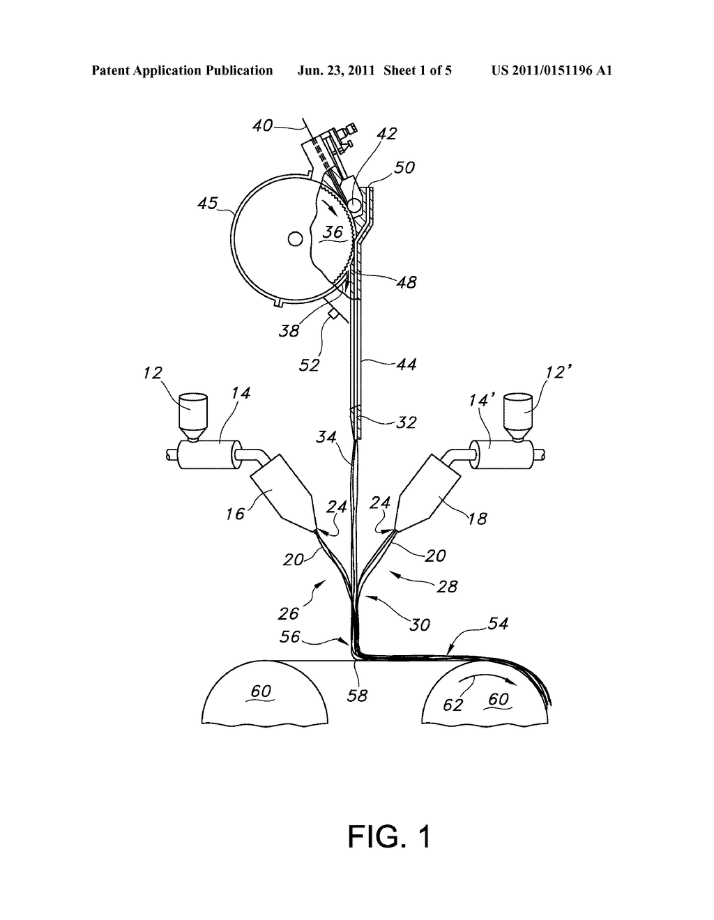 Flexible Coform Nonwoven Web - diagram, schematic, and image 02