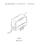 AC adapter capable of connecting external AC power diagram and image