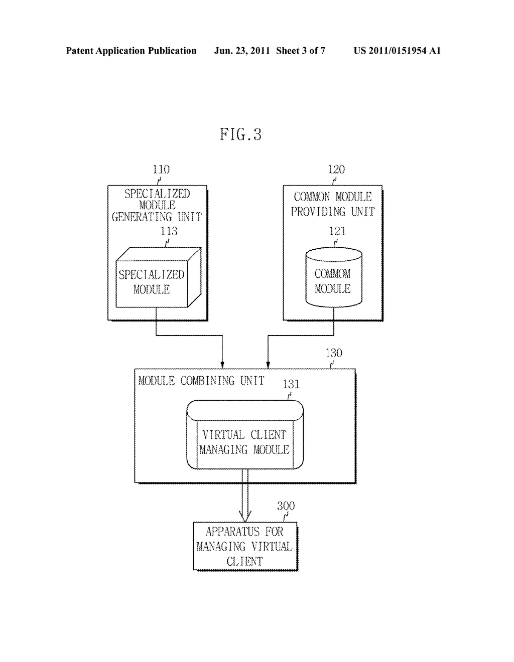 DEVICE FOR PROVIDING VIRTUAL CLIENT MANAGING MODULE, APPARATUS FOR     MANAGING VIRTUAL CLIENT, AND METHOD FOR TESTING A GAME BY USING VIRTUAL     CLIENT MANAGING MODULE - diagram, schematic, and image 04