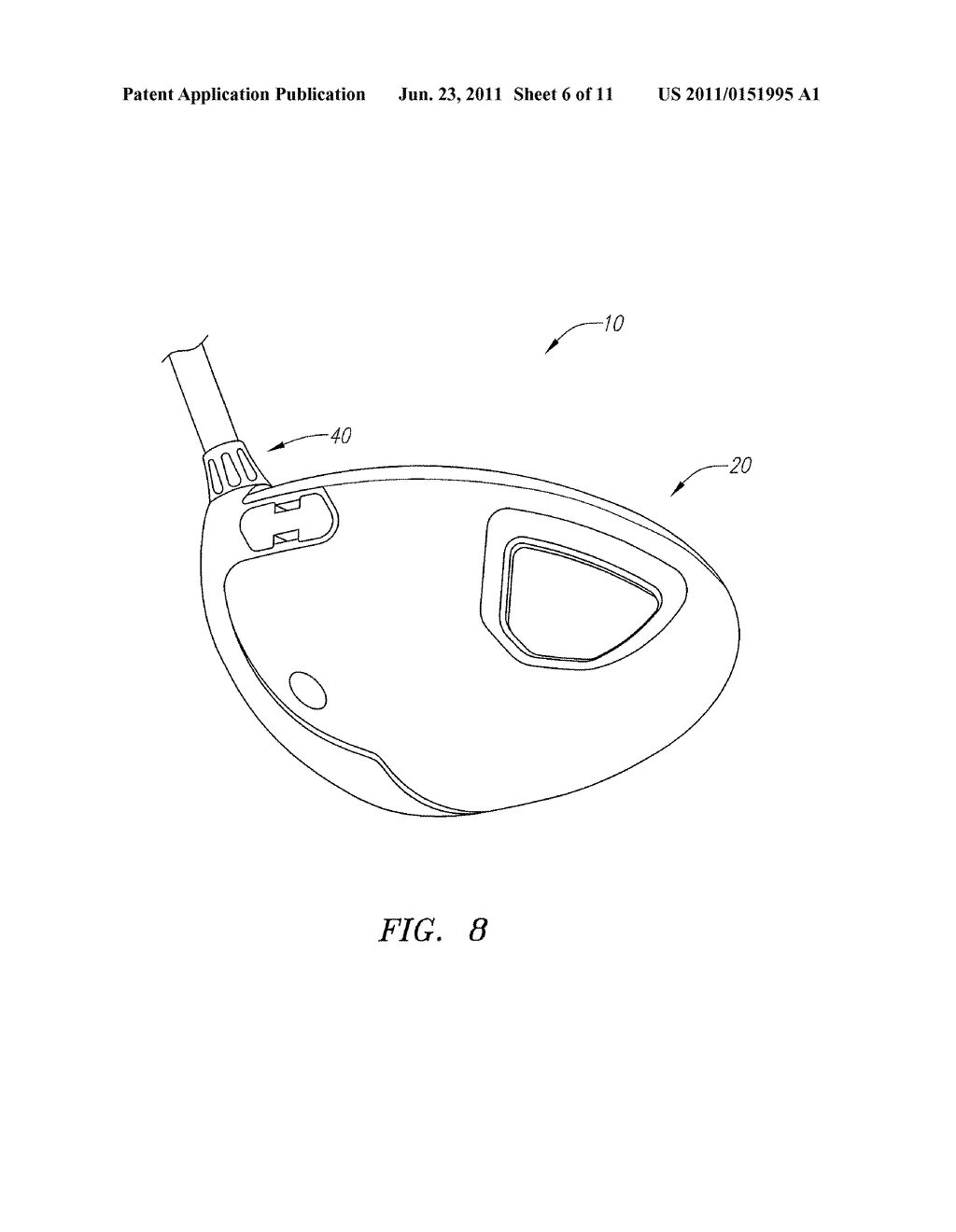 GOLF CLUB HEAD WITH ADJUSTABLE WEIGHTING, CUSTOMIZABLE FACE-ANGLE, AND     VARIABLE BULGE AND ROLL FACE - diagram, schematic, and image 07