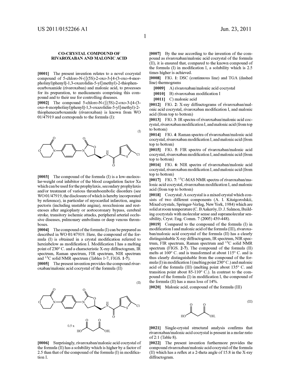 CO-CRYSTAL COMPOUND OF RIVAROXABAN AND MALONIC ACID - diagram, schematic, and image 09