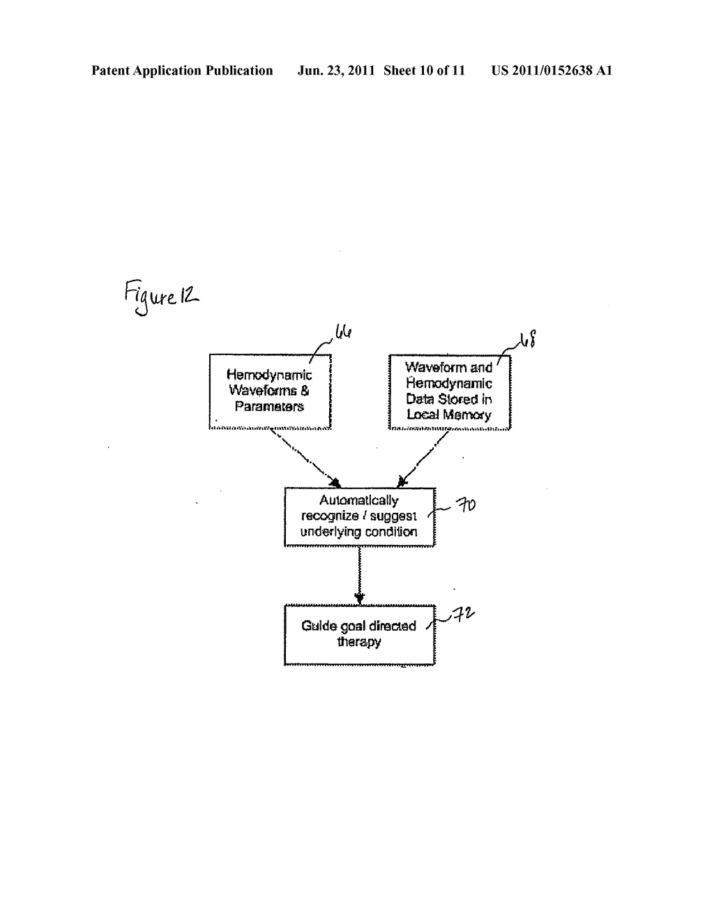 CARDIOGRAPHY SYSTEM AND METHOD USING AUTOMATED RECOGNITION OF HEMODYNAMIC     PARAMETERS AND WAVEFORM ATTRIBUTES - diagram, schematic, and image 11