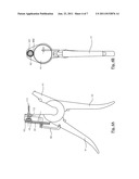 TOOL FOR AFFIXING A MARK DRIVING A ROTATION OF THE PUNCH USED TO PIERCE     THE SKIN OF THE ANIMAL diagram and image