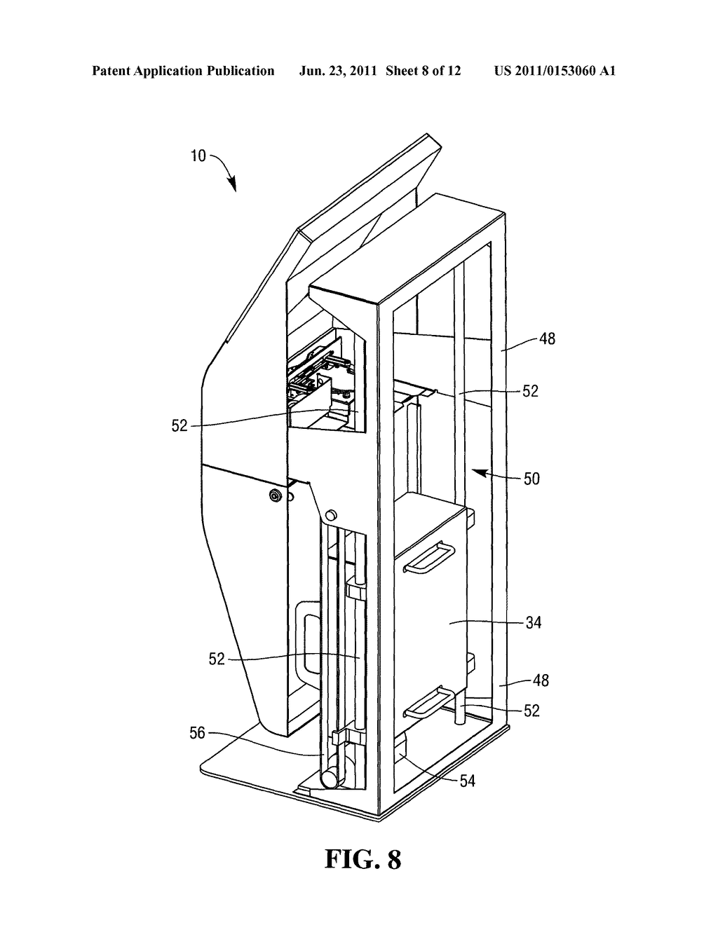 DEDICATED SELF-SERVICE RETURN TERMINAL AND METHOD OF OPERATING A DEDICATED     SELF-SERVICE RETURN TERMINAL FOR RECEIVING RETURNED MEDIA ON WHICH     ENTERTAINMENT DATA IS STORED - diagram, schematic, and image 09