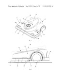 Robotic Floor Cleaning Apparatus with Shell Connected to the Cleaning     Assembly and Suspended over the Drive System diagram and image