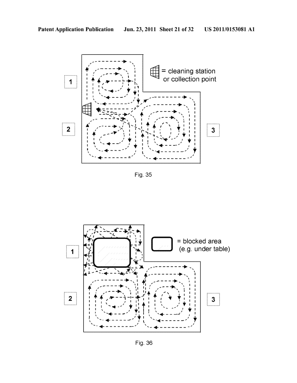 Robotic Floor Cleaning Apparatus with Shell Connected to the Cleaning     Assembly and Suspended over the Drive System - diagram, schematic, and image 22