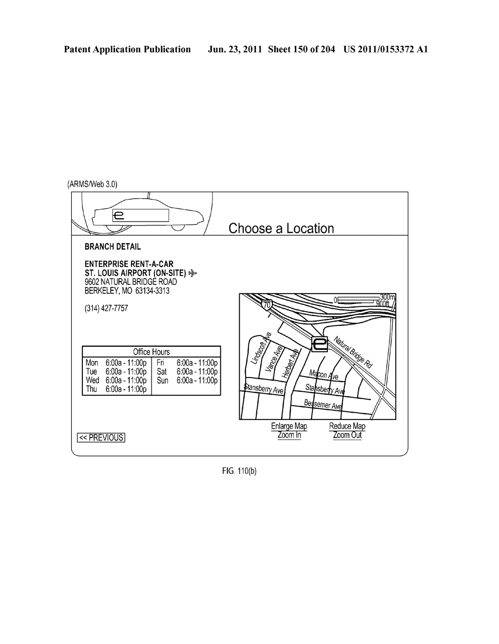 Extended Web enabled Business to Business Computer System for Rental     Vehicle Services - diagram, schematic, and image 151