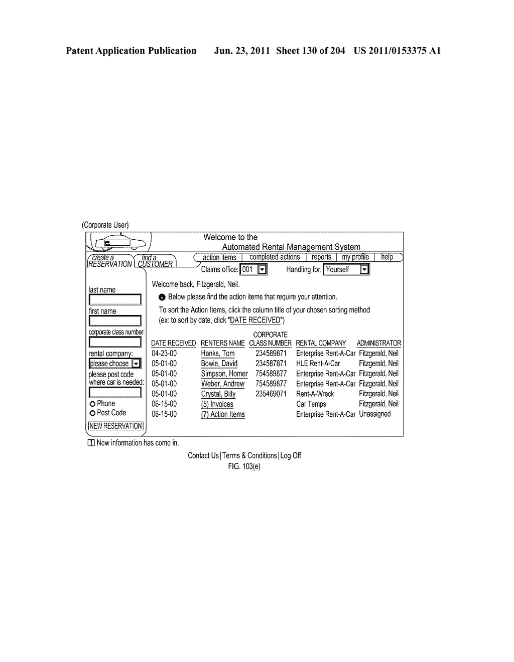 Method and System for Managing Rental Vehicle Reservations with User     Authorization Limits - diagram, schematic, and image 131