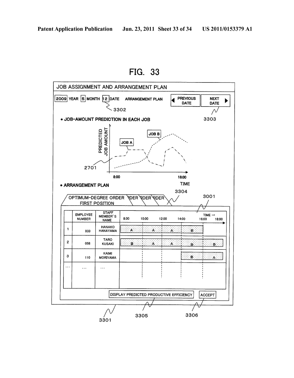 STAFF ARRANGEMENT SYSTEM AND SERVER - diagram, schematic, and image 34