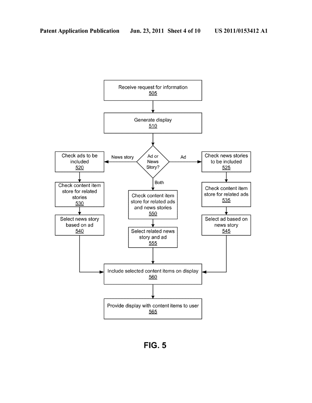 Selection and Presentation of Related Social Networking System Content and     Advertisements - diagram, schematic, and image 05