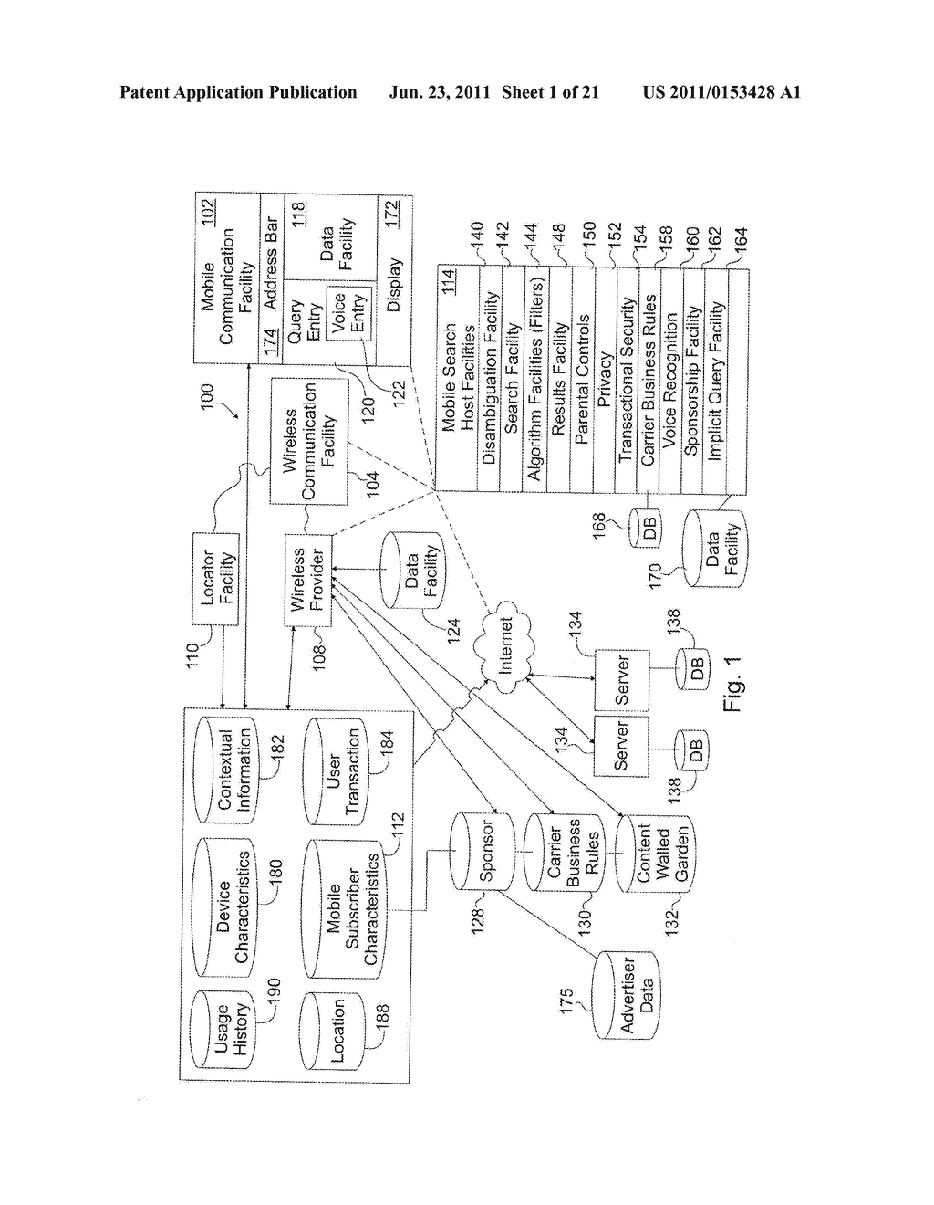 TARGETED ADVERTISING TO SPECIFIED MOBILE COMMUNICATION FACILITIES - diagram, schematic, and image 03