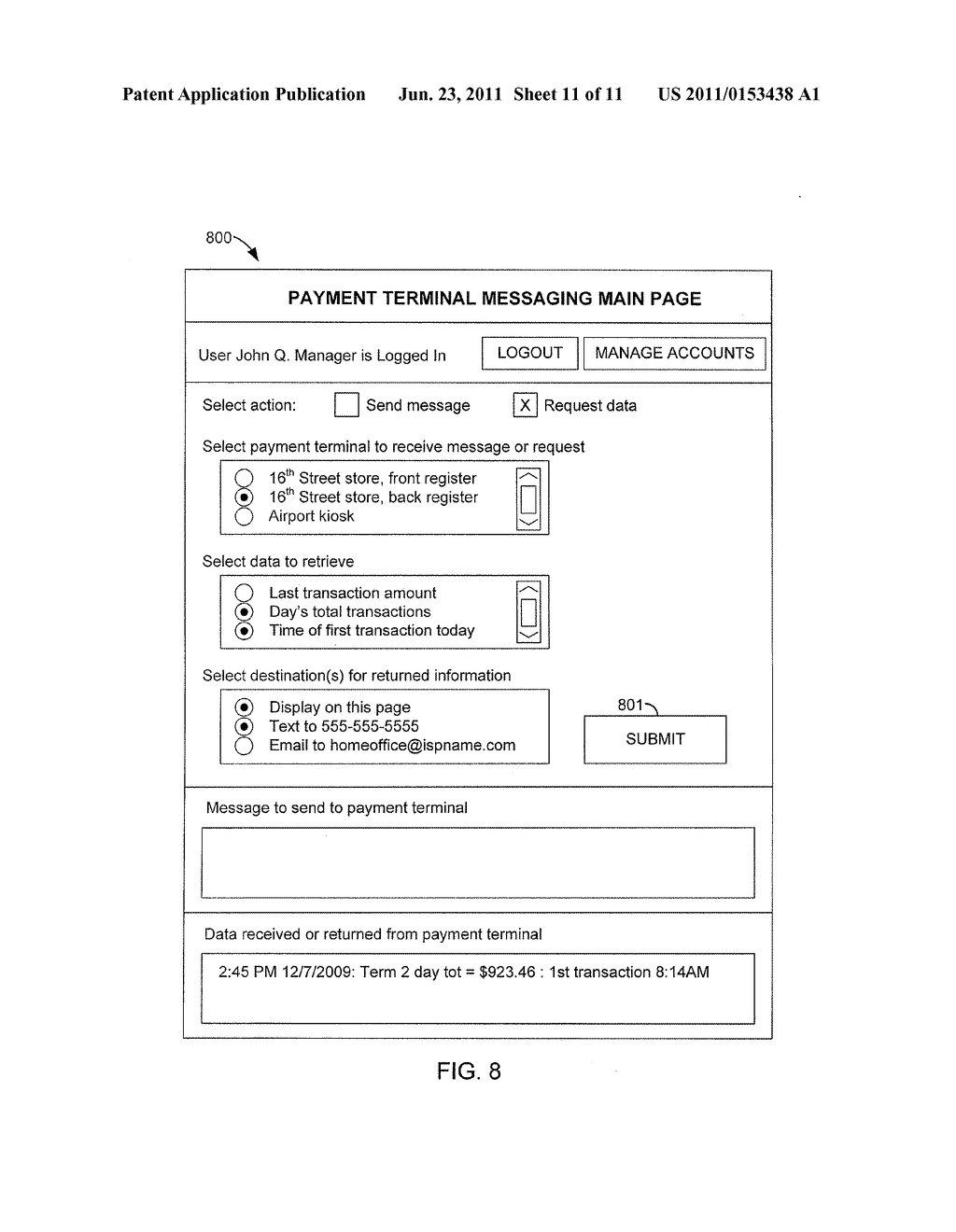 PAYMENT TERMINAL MESSAGING - diagram, schematic, and image 12