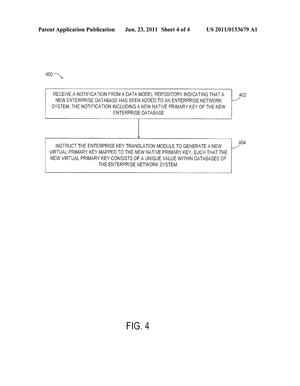 SYSTEM AND METHOD TO FOR IMPLEMENTING UNIQUE PRIMARY KEYS ACROSS     ENTERPRISE DATABASES - diagram, schematic, and image 05