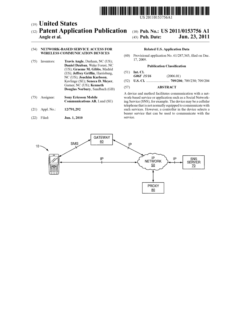 Network-Based Service Access for Wireless Communication Devices - diagram, schematic, and image 01