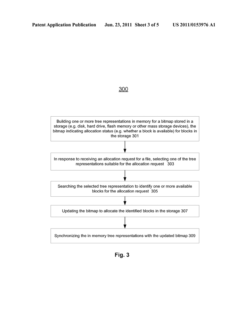 METHODS AND APPARATUSES TO ALLOCATE FILE STORAGE VIA TREE REPRESENTATIONS     OF A BITMAP - diagram, schematic, and image 04
