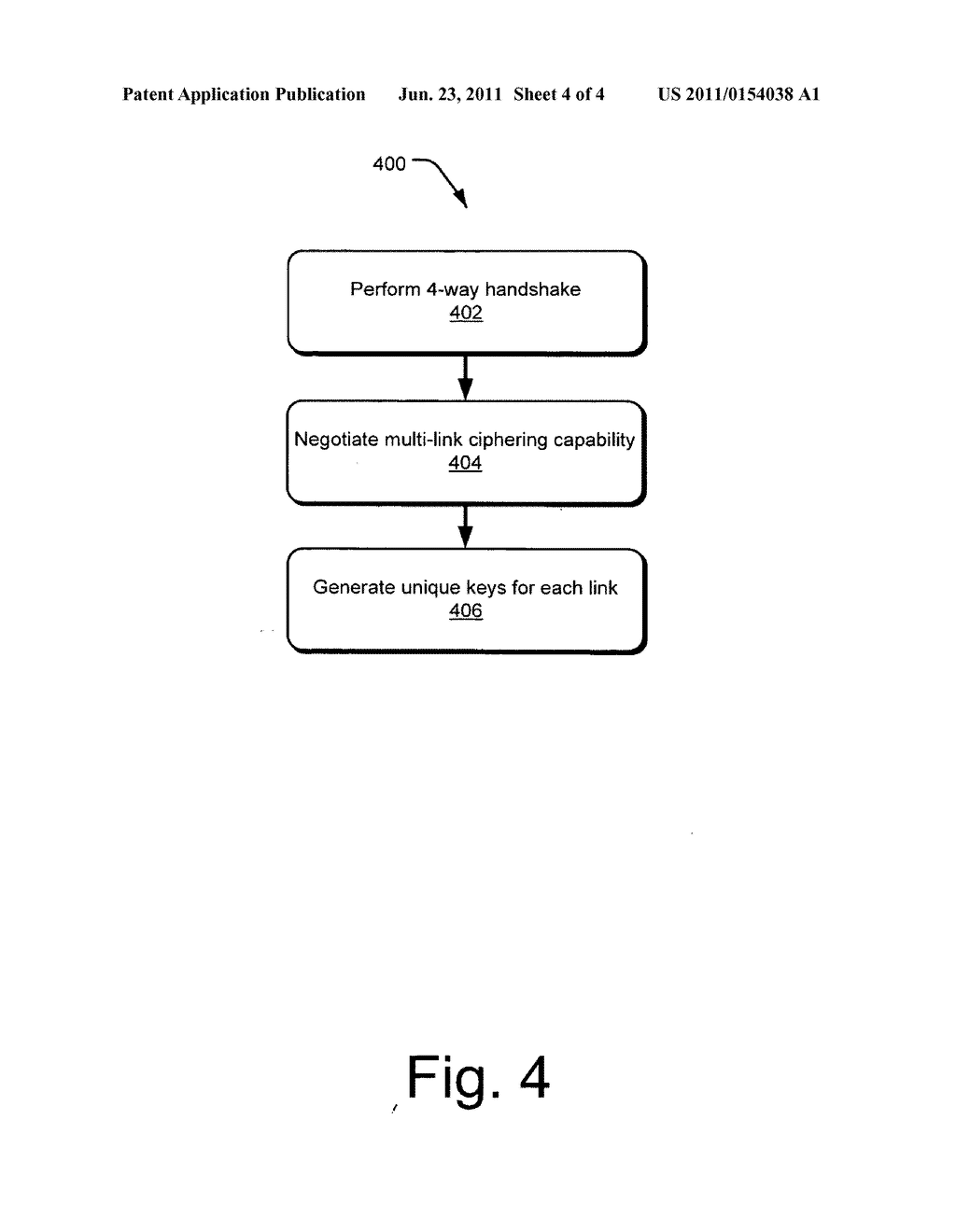 Multi-band/multi-link secure key generation and delivery protocol - diagram, schematic, and image 05