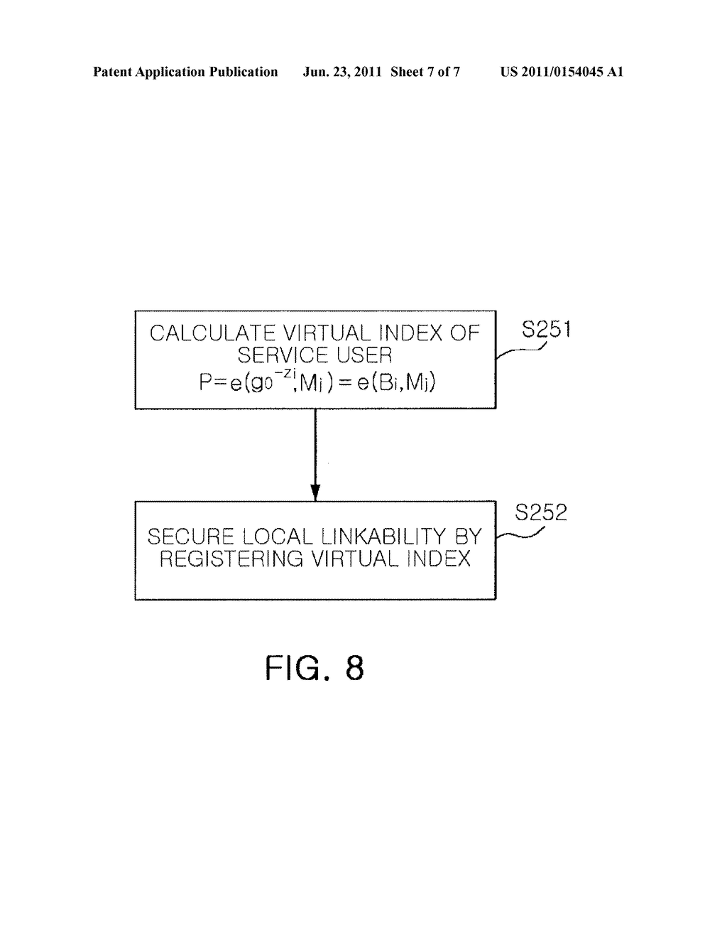 ANONYMOUS AUTHENTICATION SERVICE METHOD FOR PROVIDING LOCAL LINKABILITY - diagram, schematic, and image 08