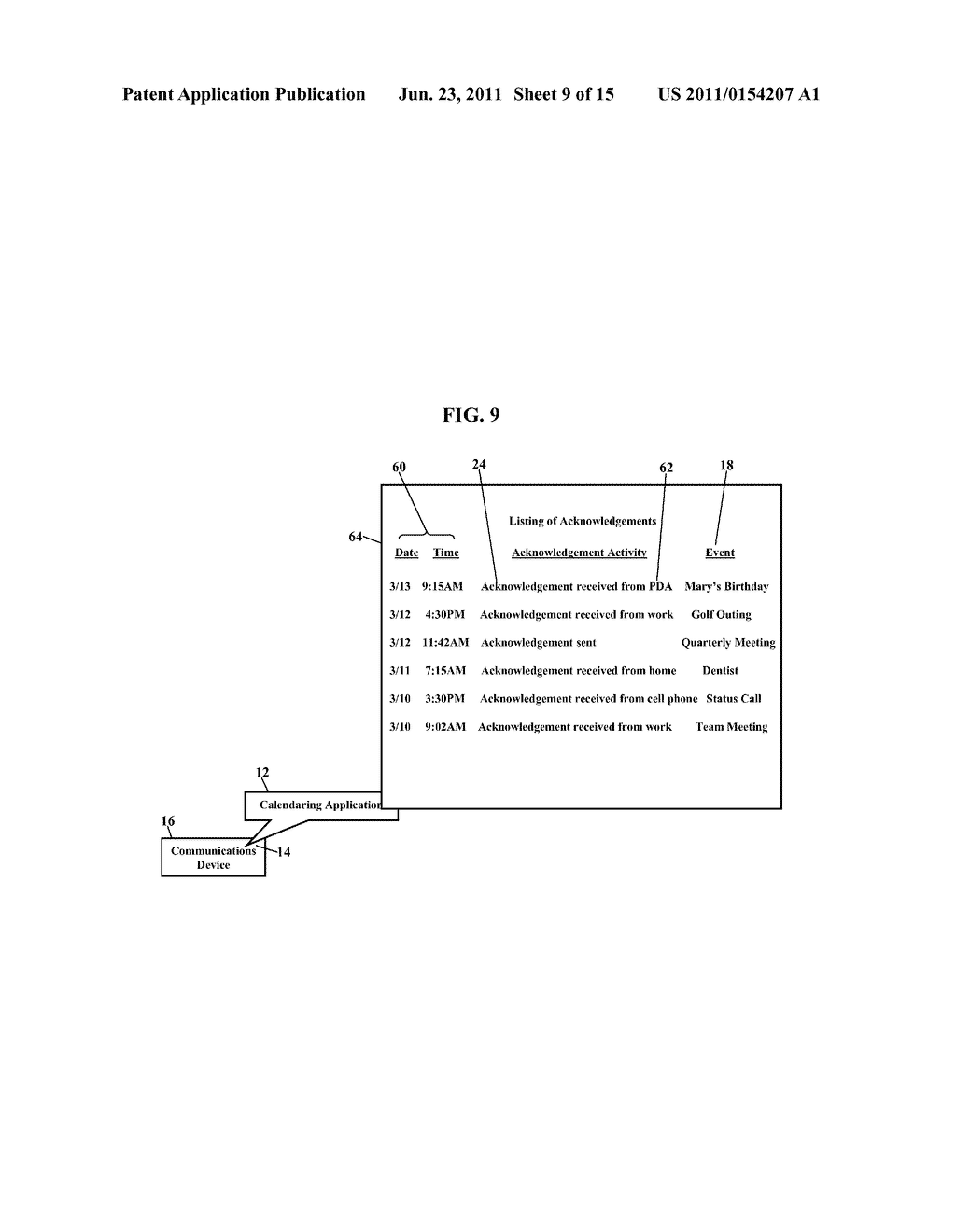 Methods, Systems, and Products for Calendaring Applications - diagram, schematic, and image 10