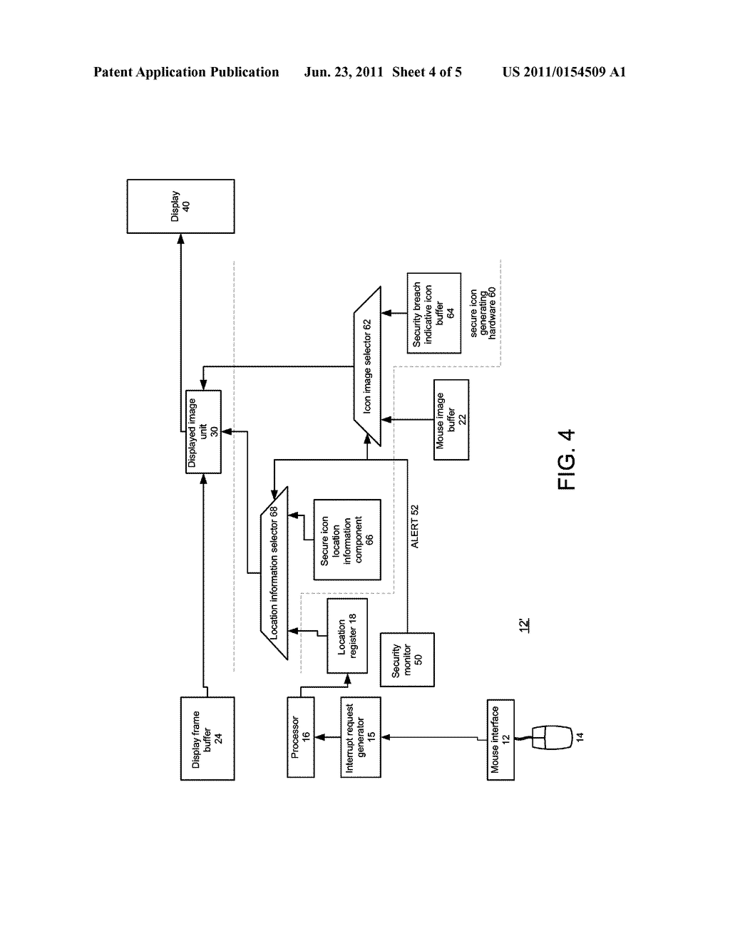 METHOD AND DEVICE FOR PROVIDING A SECURITY BREACH INDICATIVE AUDIO ALERT - diagram, schematic, and image 05