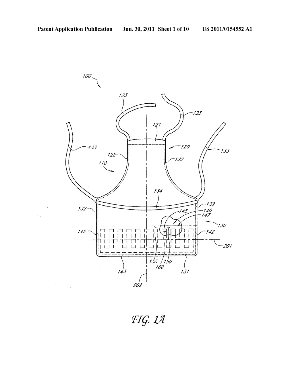 APRON WITH A BENDABLE POCKET-FORMING DEVICE - diagram, schematic, and image 02