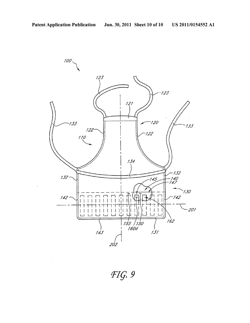 APRON WITH A BENDABLE POCKET-FORMING DEVICE - diagram, schematic, and image 11