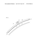 FLAT VEHICULAR WIPER WITH HYDRAULIC SHOCK-ABSORBING UNIT diagram and image