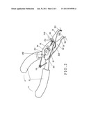 DUAL-PURPOSE PLIERS ADAPTED TO CHAIN LINK diagram and image