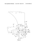 Saw machine riving knife adjustment mechanism diagram and image