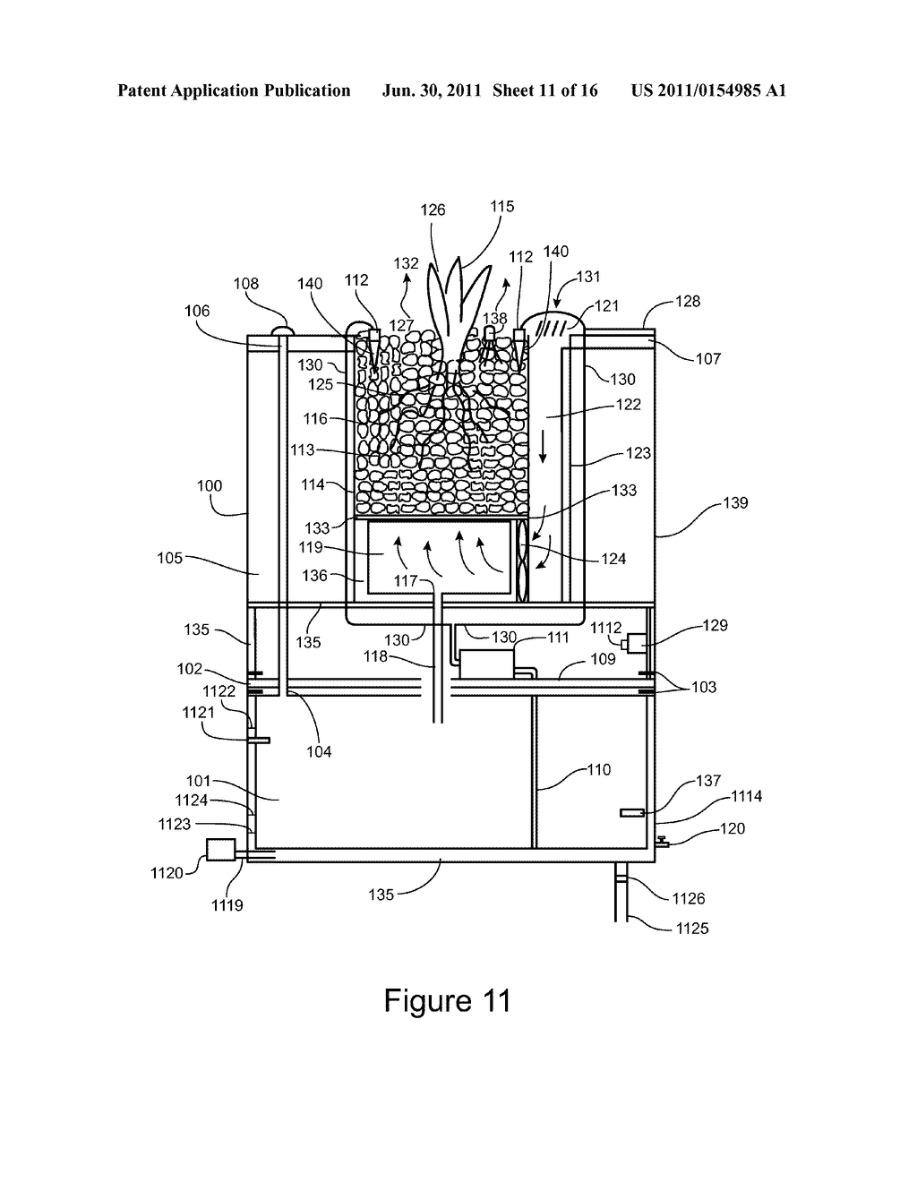 Water, Light and Airflow Control System and Configuration for a Plant Air     Purifier - diagram, schematic, and image 12