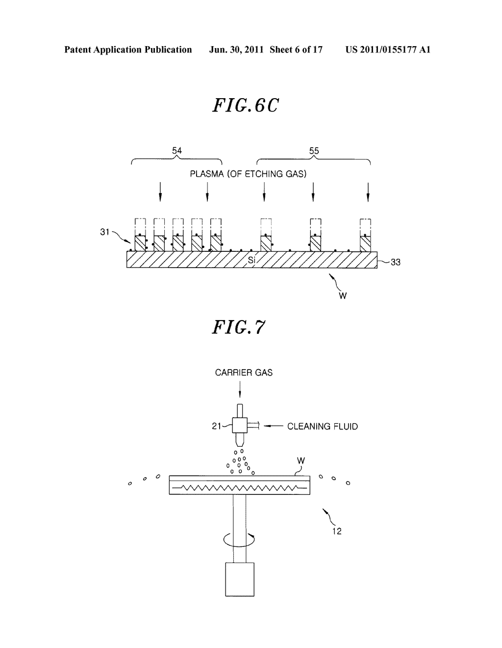 METHOD AND DEVICE FOR CLEANING A SUBSTRATE AND STORAGE MEDIUM - diagram, schematic, and image 07