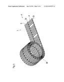 DUCT MEANS FOR AN AIR FLOW OR A GAS FLOWAND A METHOD FOR MANUACTURING ,     HANDLING AND MOUNTING SAID DUCT MEANS diagram and image