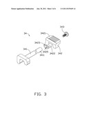 SECURING MECHANISM AND ELECTRONIC DEVICE ENCLOSURE USING THE SAME diagram and image