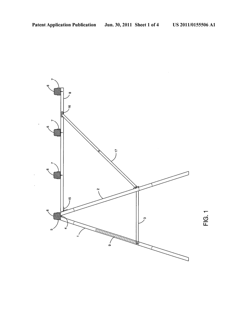 Sawhorse with cutting support platform - diagram, schematic, and image 02