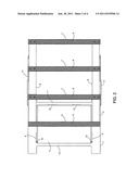 Sawhorse with cutting support platform diagram and image