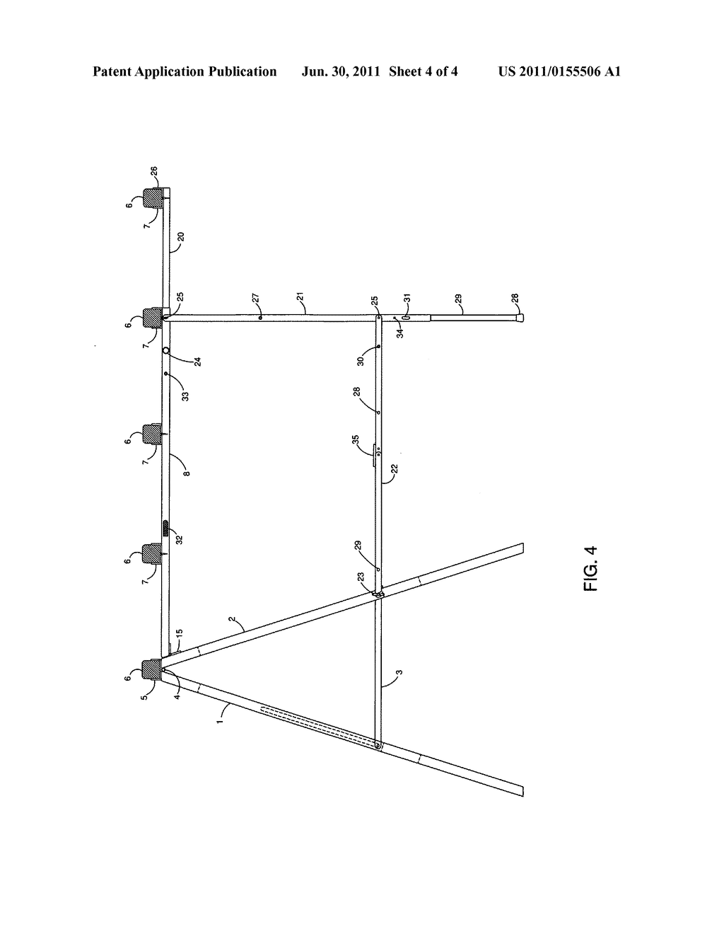 Sawhorse with cutting support platform - diagram, schematic, and image 05