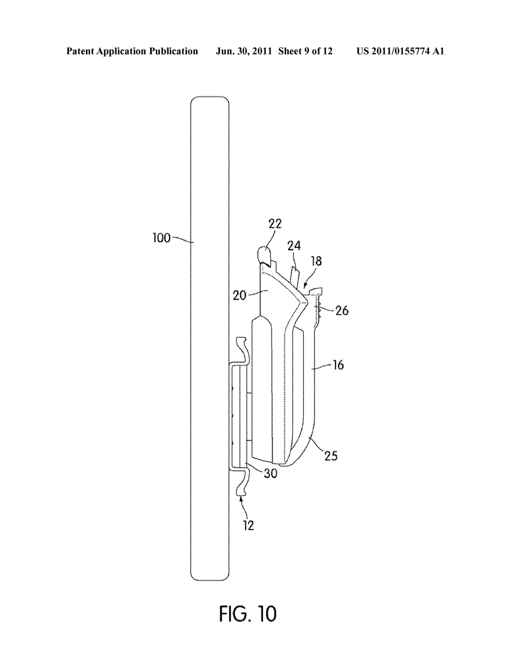 DUAL FUNCTION CLIP DEVICE FOR AN ELECTRONIC DEVICE HAVING A SCREEN - diagram, schematic, and image 10